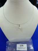 *Fine Wire Pendant Chain with Pearl