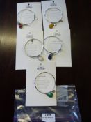 *Five Chrysalis Gemstone Bangles