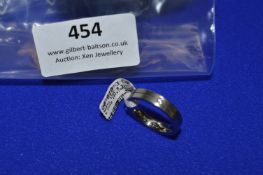 *Titanium & Platinum Ring with 0.35ct Diamond RRP: