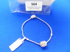 *Sterling 925 Silver Bracelet Chain with Charm