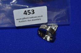 *Titanium & Platinum Ring with 0.35ct Diamond RRP: