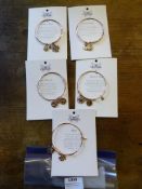 *Five Chrysalis 18ct Rose Gold Bangles