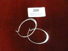 *Pair of Silver Hoop Earrings