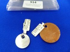 *Mother Pearl Pendant and a Red Pendant with Sterl