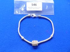 *Sterling 925 Silver Bracelet Chain with Charm
