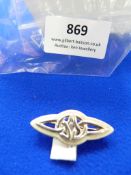 *Rennie Macintosh Sterling Silver Celtic Design Br