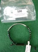 *Thomas Sabo Sterling 925 Silver Bracelet with Bla