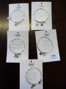 *Five Chrysalis Expandable Bangles