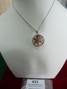 *Astra Sterling 925 Silver Snowflake Pendant with