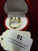 *Pair of Gold & Nickel Plated Ladies & Gents Weddi