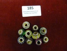 *Ten Assorted Lovelinks Beaded Glass Charms