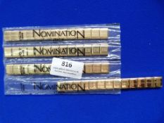 *Four Gold Coloured Nomination Bracelets