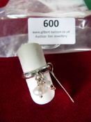 *Sterling 925 Silver Ring with Two Beads