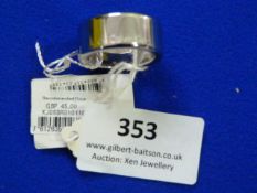 *Calvin Klein Silver Coloured Ring