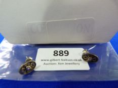 *Pair of Rennie Macintosh Sterling Silver Celtic D