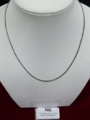 *Sterling 925 Silver Chain with Oxidised Finish 40