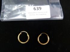 *Pair of Gold Coloured Earrings
