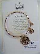 *Chrysalis 18ct Rose Gold Charmed Moneytree Bangle