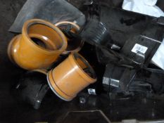 Box of Plastic Drain PIpe Fittings