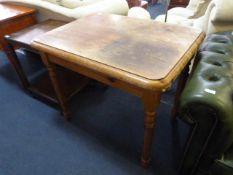 *Pine Table on Turned Legs