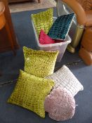 Eleven Assorted Cushions