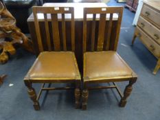 Pair of Oak Dining Chairs
