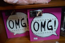 Two Pink Novelty Lights 