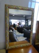 Floral Framed Mirror