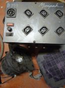 Two Disco Lights with Pulsar 3x5amp Minipak