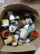 Box of Assorted Industrial Plug Fittings