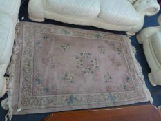 Pink Oriental Rug 6ft x 4ft