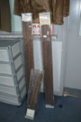 Three Boxes of Hardwood Mini Blinds