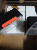 Box of Small Six Plastic Storage Boxes