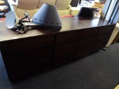 Simulated Rosewood Sideboard Unit