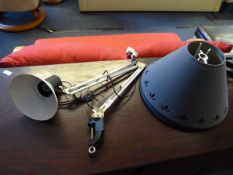Anglepoise Lamp and Two Lamp Shades