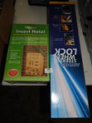 Insect Hotel and a Steering Wheel Lock