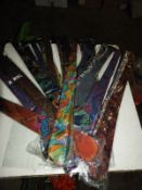 Approximately 100 Pure Silk Ties in Assorted Colou