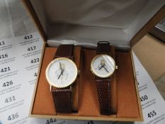 Two Pair of Ladies & Gents Wristwatches with Faux