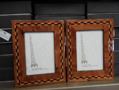 Six Italian Style Twin Photo Frames