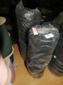Thirty Rolls of Black Satin Ribbon