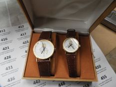 Two Pair of Ladies & Gents Wristwatches with Faux