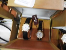 Two Pair of Ladies & Gents Wristwatches with Black
