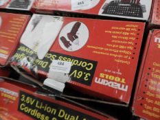 Two Maxim Dual Angle Cordless Screwdriver Kits wit