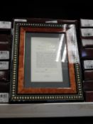 Eight 5x7 Inlaid Italian Style Photo Frames