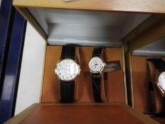 Two Pair of Ladies & Gents Wristwatches with Black