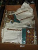 Box Containing 20 Aztec Style Printed T-Shirts