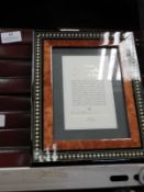 Eight 5x7 Inlaid Italian Style Photo Frames