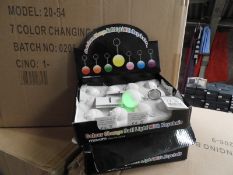 Carton of 288 Seven Colour Change Ball Light Keych