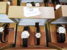 Two Pair of Ladies & Gents Wristwatches with Black