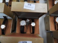 Two Pair of Ladies & Gents Wristwatches with Black